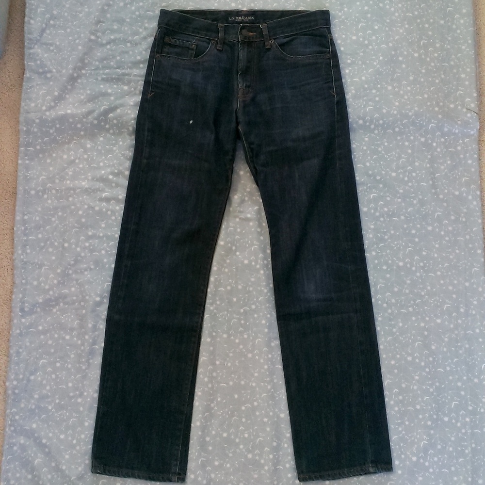 Pre-Owned US Polo ASSN Straight Leg Jeans 30 x 32